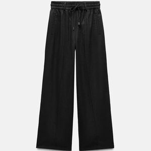 Zara Black Wide-Leg Pants